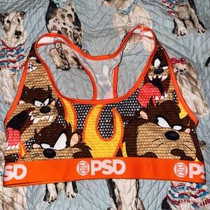 Warner Bros. Looney Tunes Orange Sports Bra